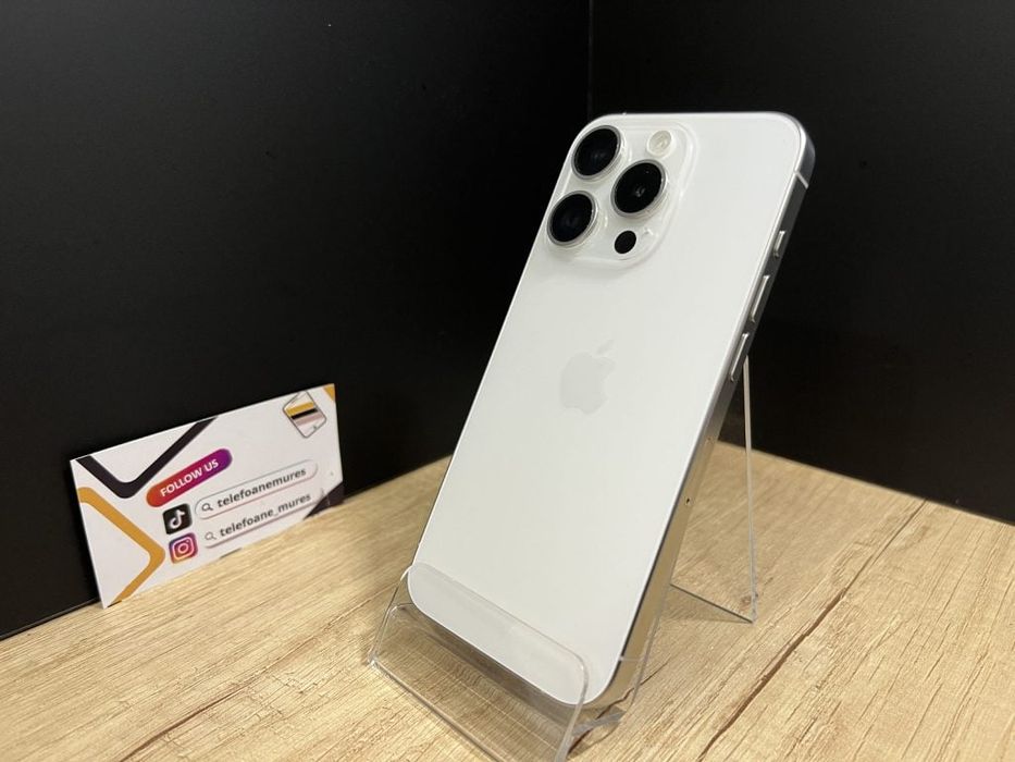 Iphone 15 Pro 128Gb White Titanium Second-Hand Foarte Bun 3 ani garanț