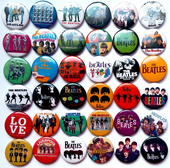 Значки на различни рок, поп, метъл групи, 36бр в комплект за 36лв