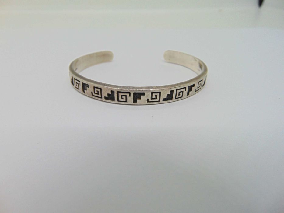 Bratara fixa din argint semnata KBN