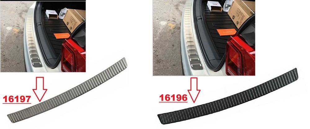 Лайсна/Декоразия за багажник/броня универсална Хром/Карбон