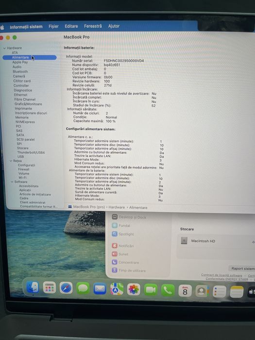 Laptop Macbook  PRO M5  512Gb / 32GB RAM 100%Bat (2C) #53943