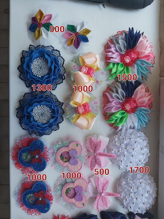 Продам заколки-резинки для девочек, ручная работа.