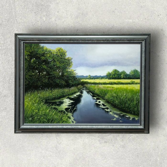 Картина маслом. 50×70 см.
"После дождя". 
Холст/масло. 
70х50см.
"Посл