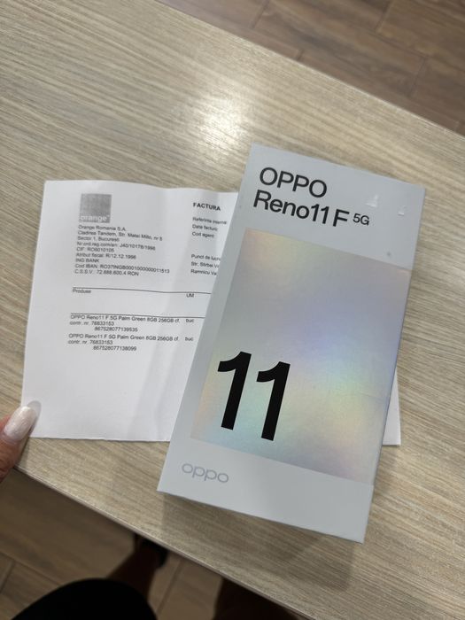 OPPO Reno11 F, 256GB, 8GB RAM, 5G, Palm Green/NOU, Garantie!