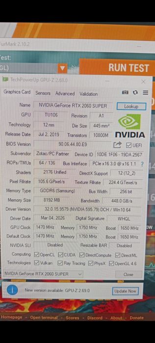 GeForce RTX 2060 Super 8Gb (обмен)