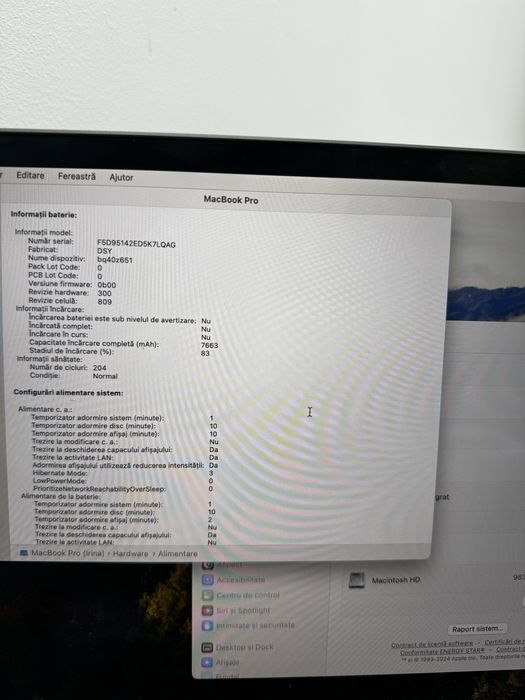 MacBook Pro 16inch 2019 64GB 1TB memorie