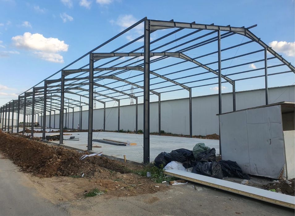 Vand Hala Metalica industriala cu panouri sandwich completa