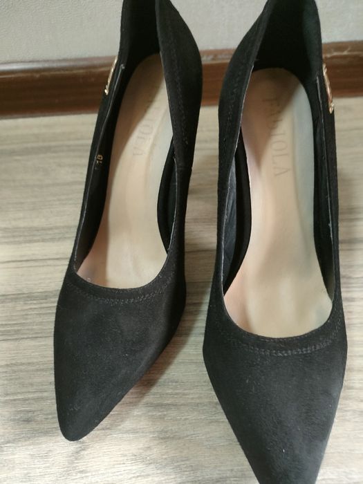 Замшевые туфли 39р.