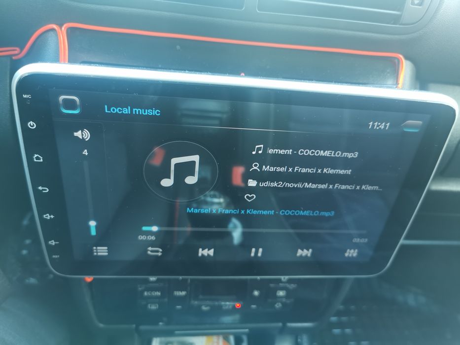 Мултимедия за кола с 1 din, 10 инча