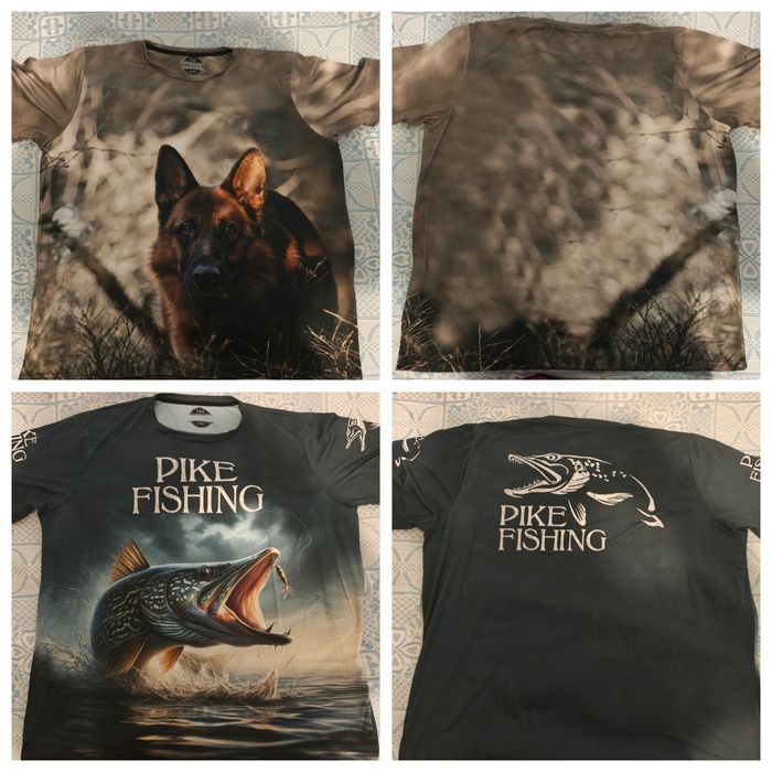 Лот от мъжки тениски (лов и риболов)