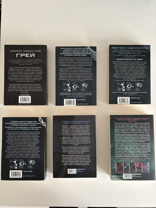 Еротични романи - Е.Л.Джеймс, Пенелъпи Дъглас, Бланка Липинска