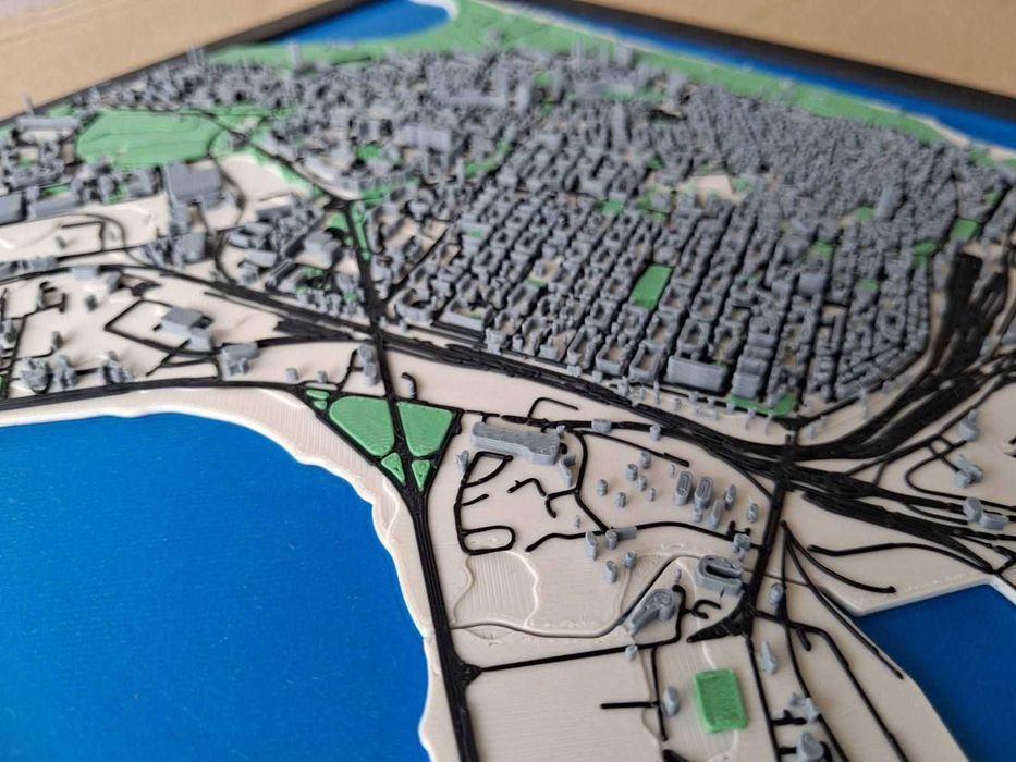 3D карта на Бургас