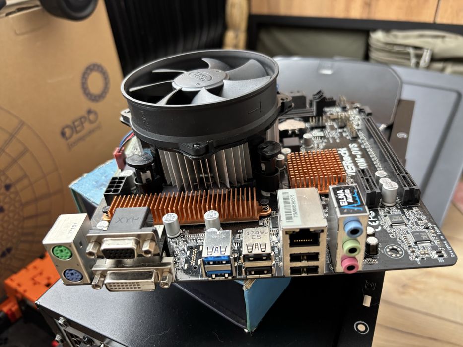 Продам мать+проц+ кулер