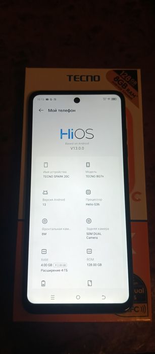 Tecno spark 20c sotiladi, yaxshi holatda