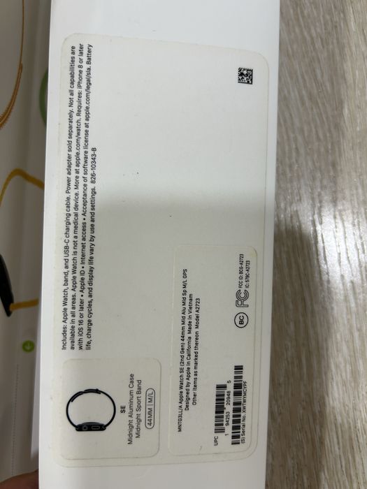 Часы Apple Watch SE 2 GPS Midnight Aluminum Case 44MM