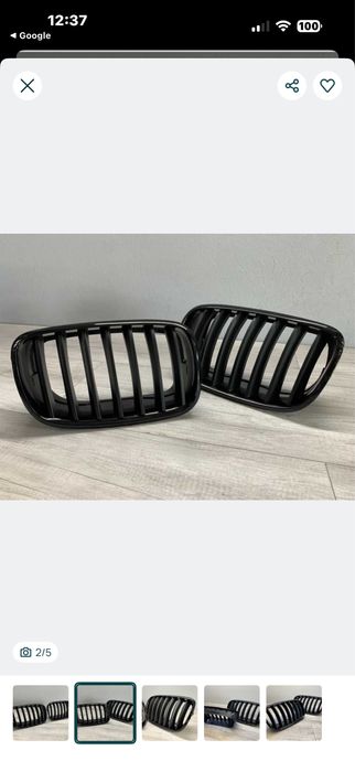 Grila bmw  negru mat llucios