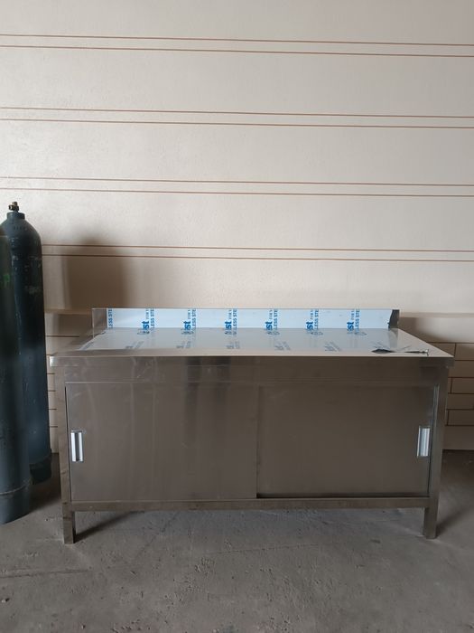 Стол нержавейка рабочий кухонный мойка стеллаж стиллаж мебель ошхона