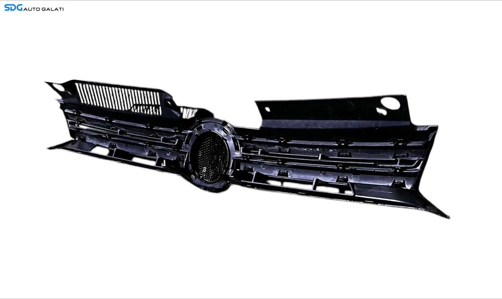 Grila Centrala cu Emblema Sigla de pe Bara Spoiler Fata Volkswagen Golf 6 2008 - 2013 Cod 5K0853653 5K0853651AF [L5345]