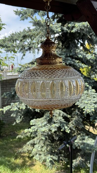 Candelabru deosebit - cristal si bronz