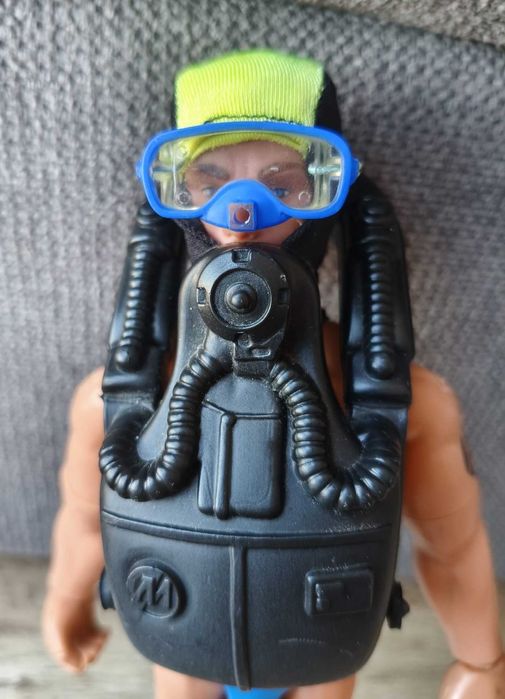 Titlu: Action Man 1993 Hasbro „Diver” – vintage, articulat, stare bună