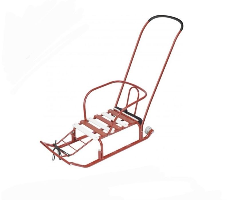 Санки Ника с длинной ручкой