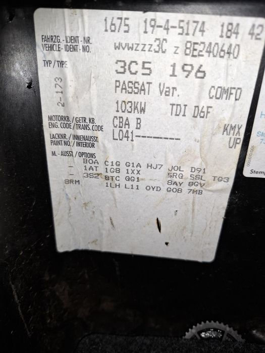 Vând cutie de viteze automata  DSG VW PASSAT 2.0TDI CBAB