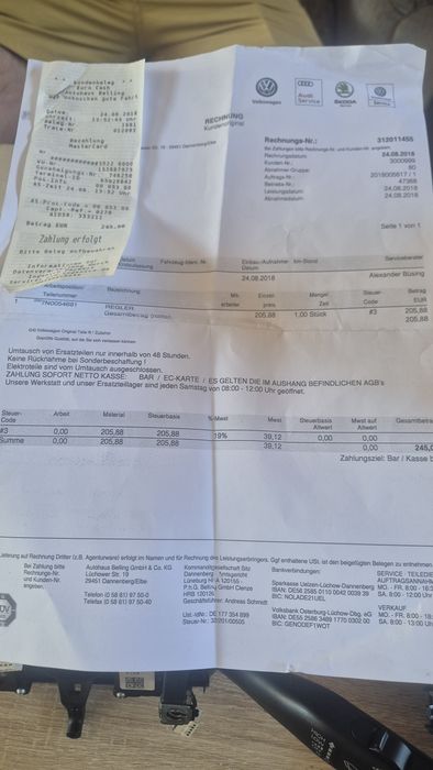 Оригинално Чисто нов Комплект Лост мигачи и Лентов кабел за VW Шаран ,Алхамбра 2000- 2010г