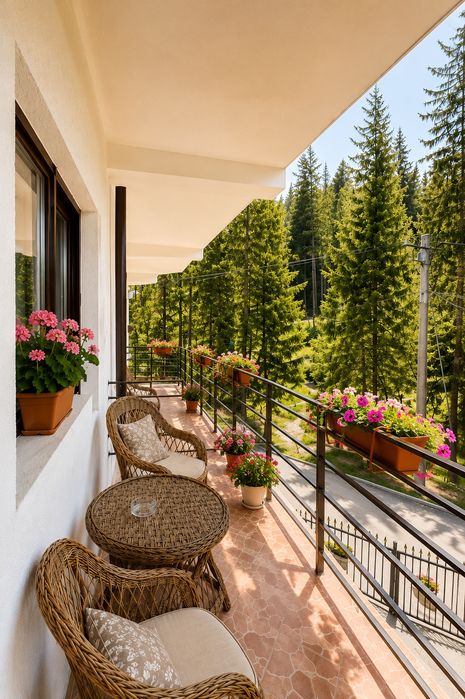 Cazare Bușteni in vila.Camera dubla cu balcon și baie propr