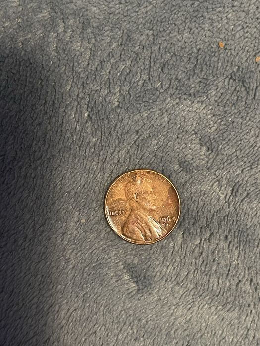 Монета 1964D 1 cent ISA
