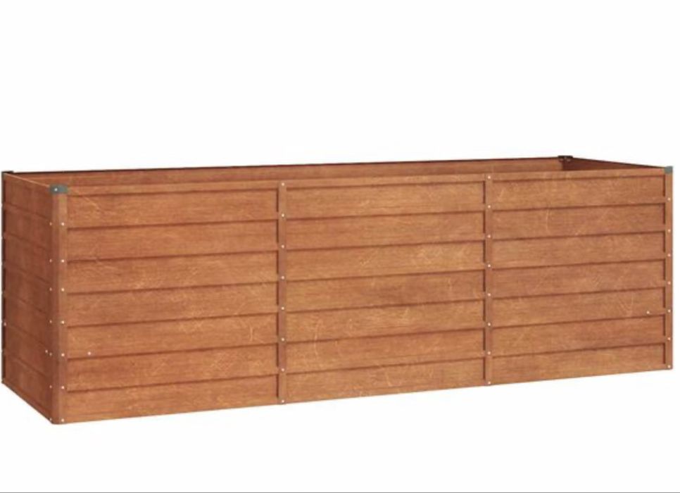vidaXL Garden Raised Bed Rusty 240x80x77 cm Corten Steel
