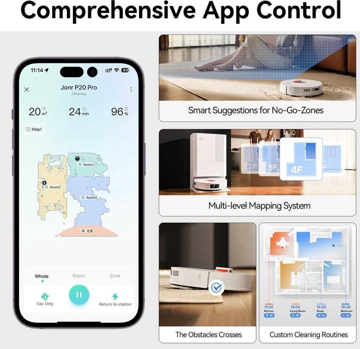 Прахосмукачка робот JonR P20 pro