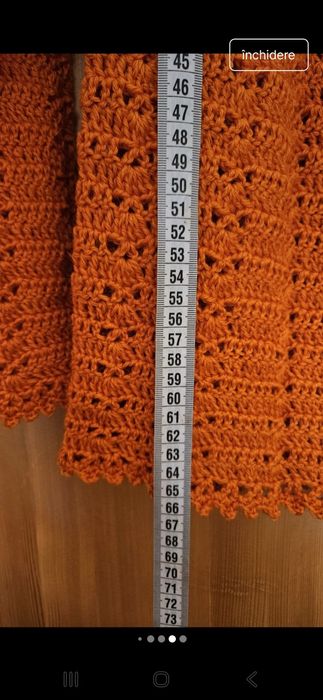 Bluza handmade portocalie