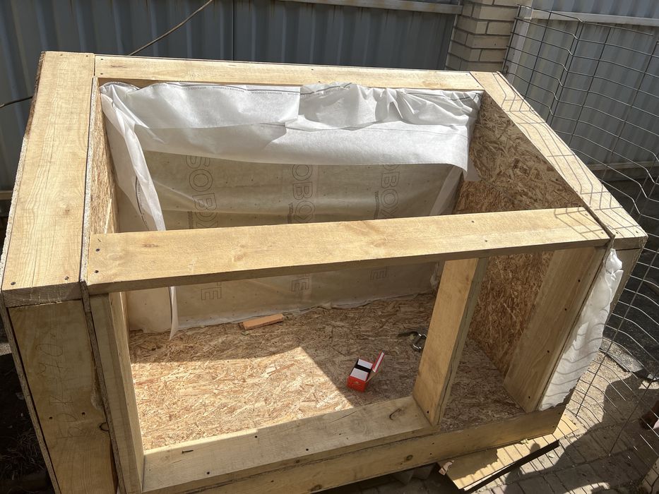 Будка для собаки утепленная 150мм утеплитель