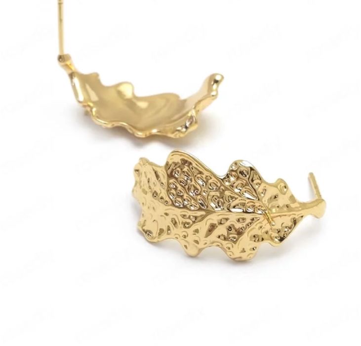 Cercei placati cu aur 24K