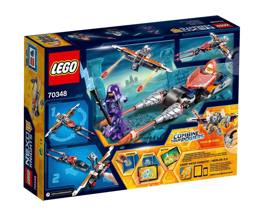 LEGO® NEXO KNIGHTS™ Motocicleta dubla a lui Lance 70348