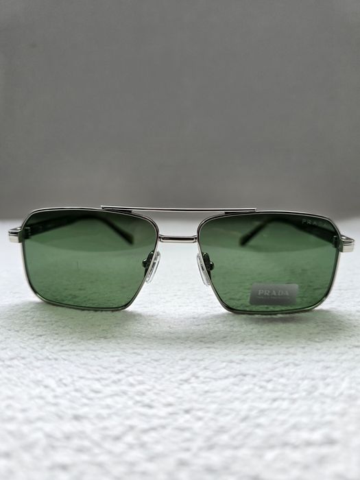 Слънчеви очила Prada SPR A57 silver green