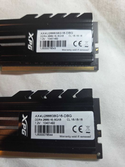 Adata XPG RAM 16gb DDR4 2666Mhz 2x8gb