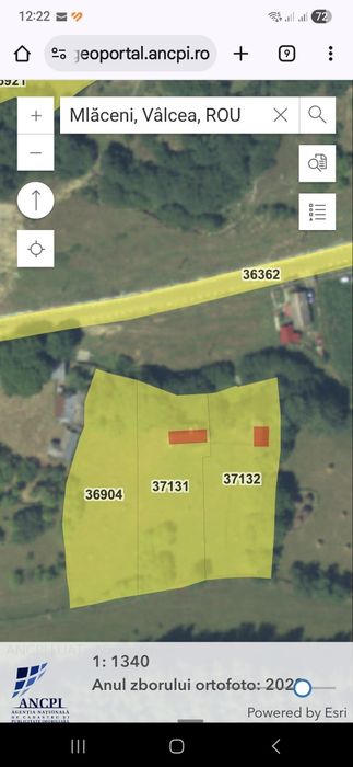Teren vanzare sat de munte - Mlaceni - Valcea