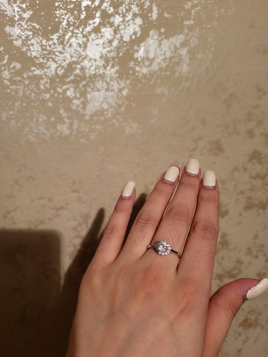 Набор серебро, кольцо и серьги