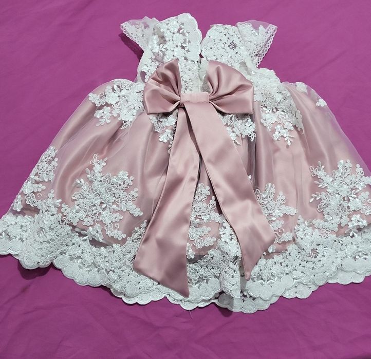 Rochie eleganta botez 5/6 luni