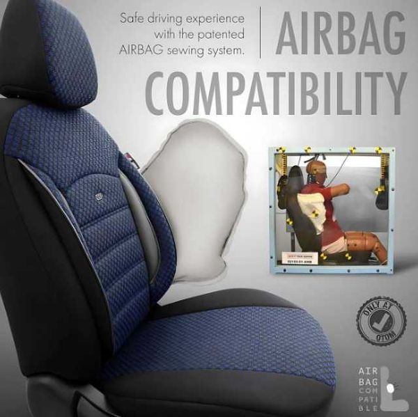 Тапицерия за седалки Otom Sport Plus PLS104 (черно/синьо)