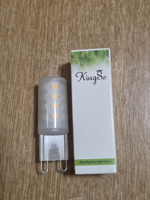 24 броя LED крушки KingSo G9 Основни технически характеристики:Тип цокъл: G9Мощност: 4W (енергоспестяваща алтернатива 
Цената е за 24 броя