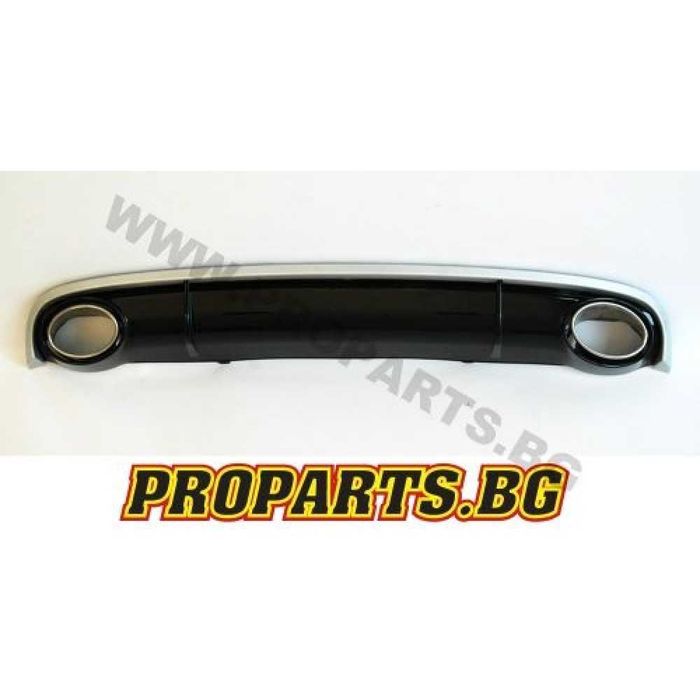 RS7 тип дифузер с накраници за задна броня за Audi A7 10-14