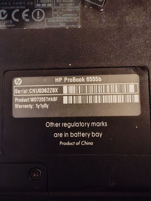HP ProBook 6555b Defect