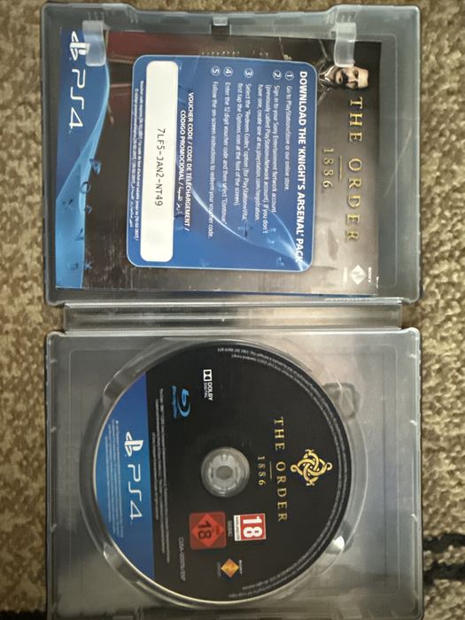Диск Playstatios 4 Орден 1886