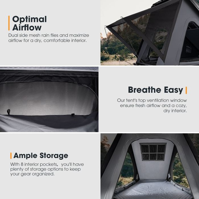 Cort auto plafon portbagaj OFERTĂ NOU San HimA overlanding ALUMINIU