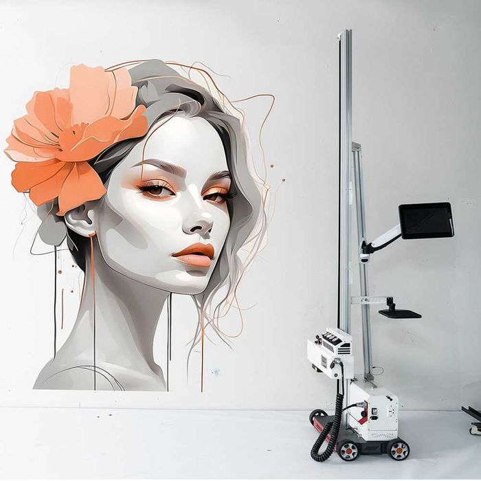 UV Wall Printer TMP1000 | Две Epson i1600 глави | + Комплект мастила