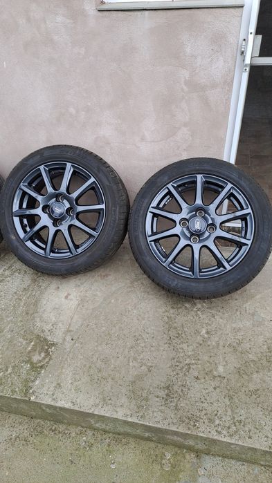 Vând 4 jante 4x108 cu anvelope