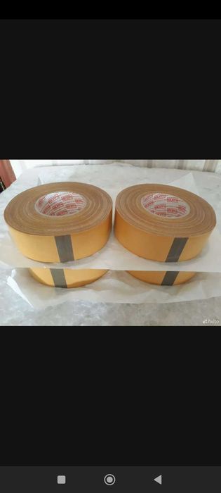 Клейкая лента скотч ткань двухсторонняя. Оригинальное