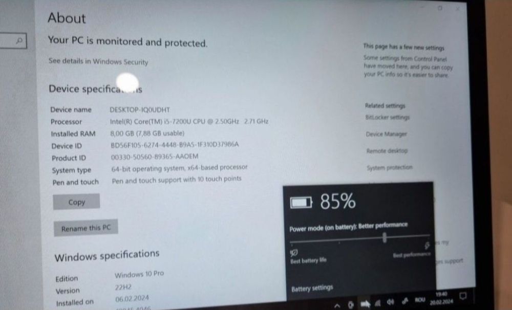 Laptop elitebook hp 2 in 1 , se face si tabletă